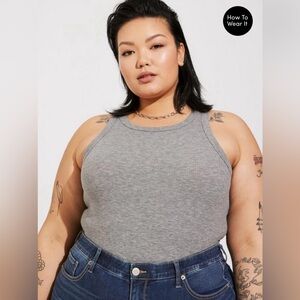 NWT Torrid Ribbed High Neck Tank Top